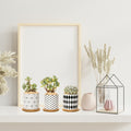 B&W Planters Set of 3 - Summer at Payton's Online Boutique