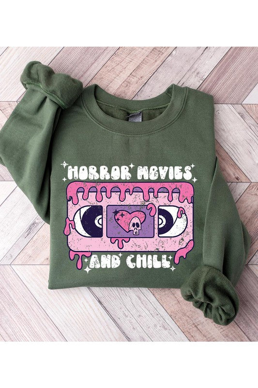 Horror Movies and Chill Sweatshirt - Summer at Payton's Online Boutique