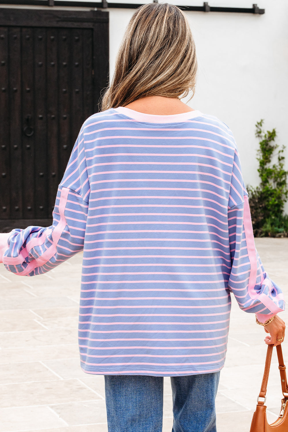 Eliza Stripe Oversize Casual Top