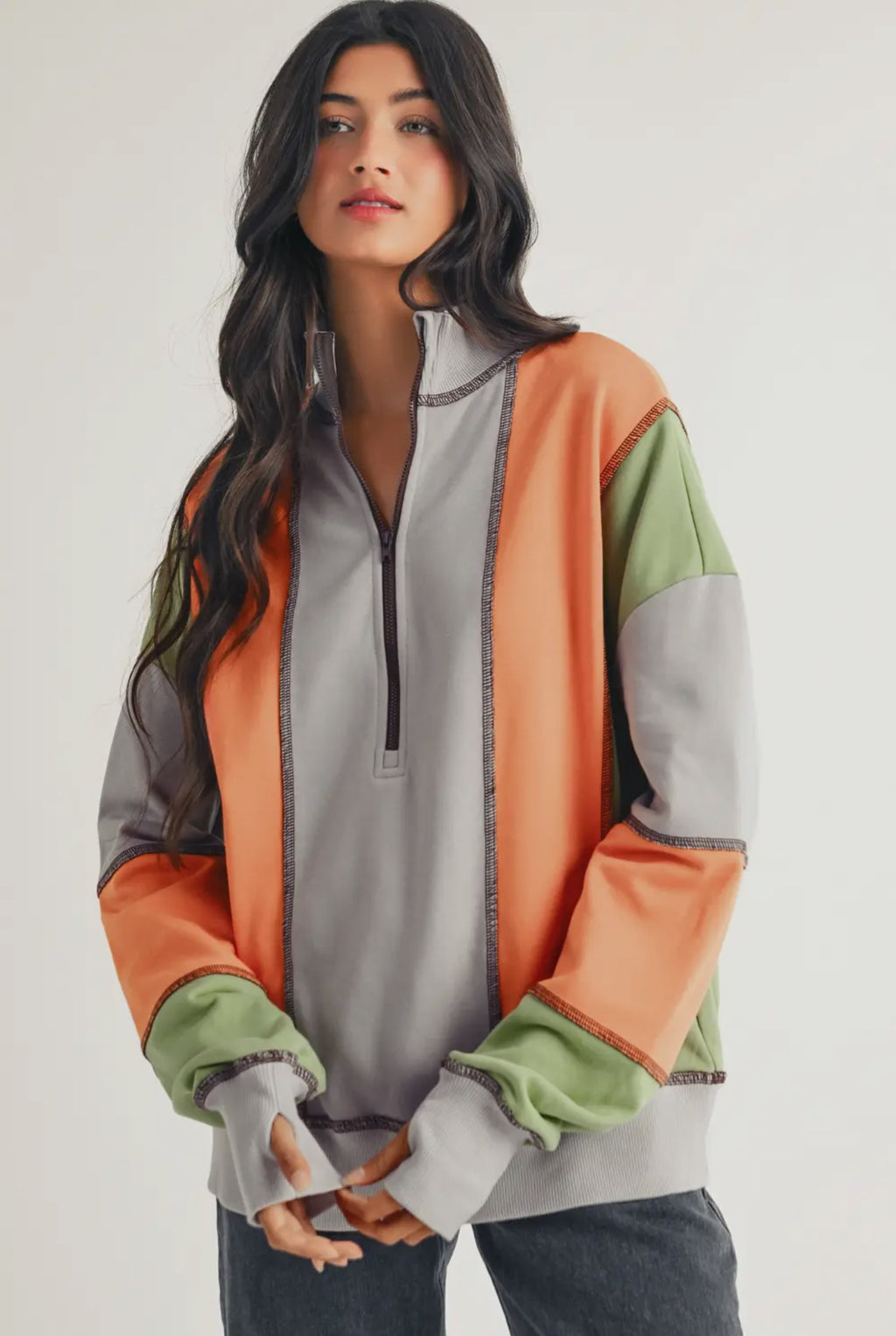 Color Block Comfort Pullover - Summer at Payton's Online Boutique