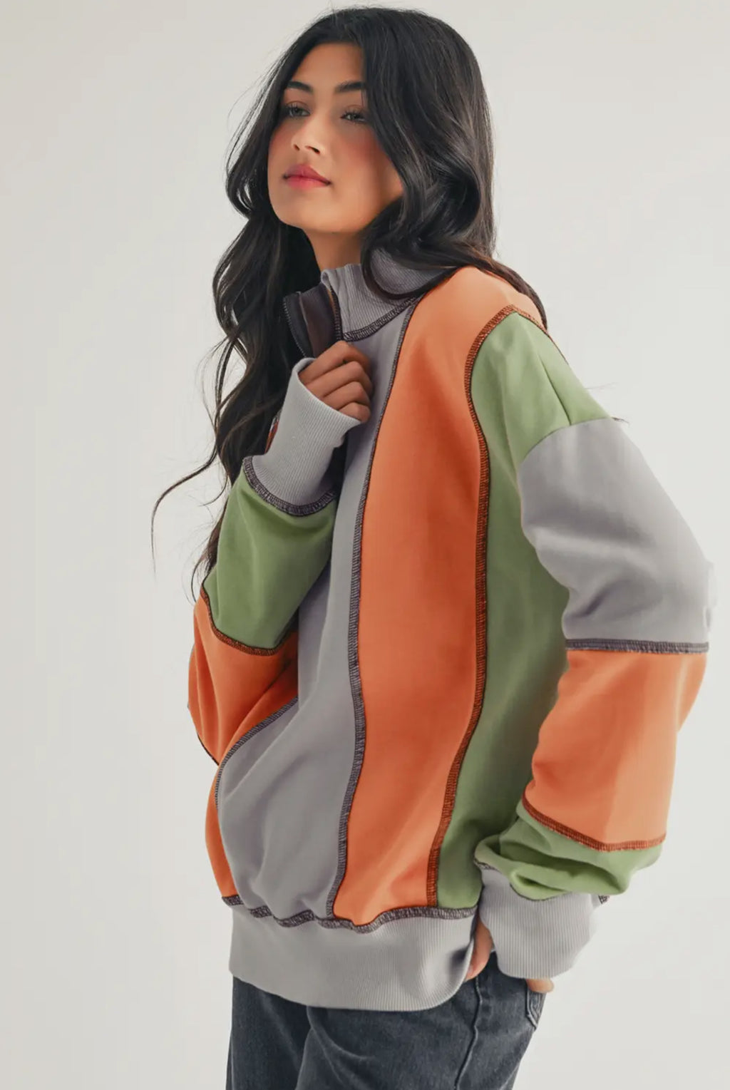 Color Block Comfort Pullover - Summer at Payton's Online Boutique