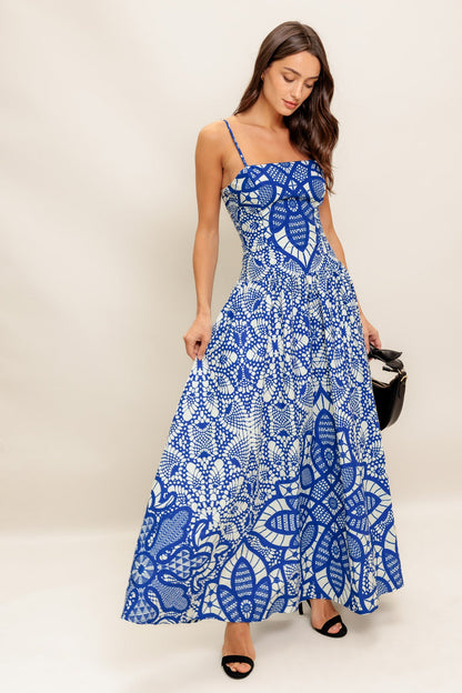 SEA ORNAMENT WOVEN ANKLE DRESS