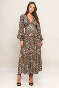 DESERT WALTZ WOVEN MIDI DRESS