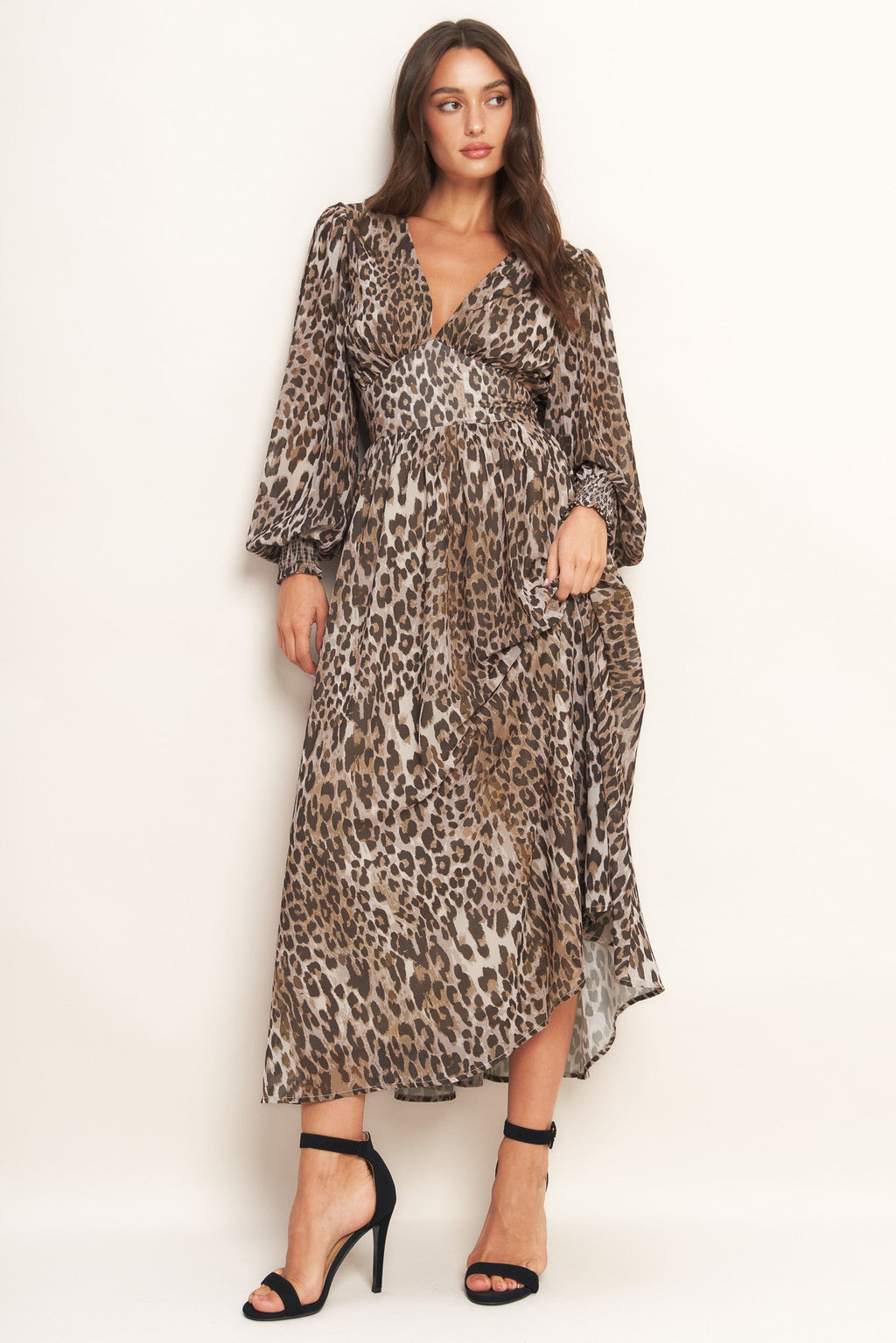 DESERT WALTZ WOVEN MIDI DRESS