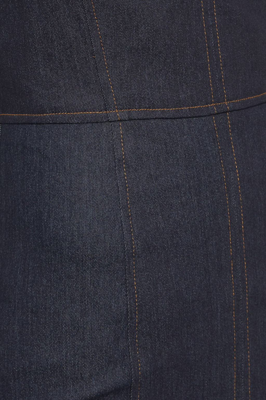 MIDNIGHT INDIGO DENIM MIDI DRESS