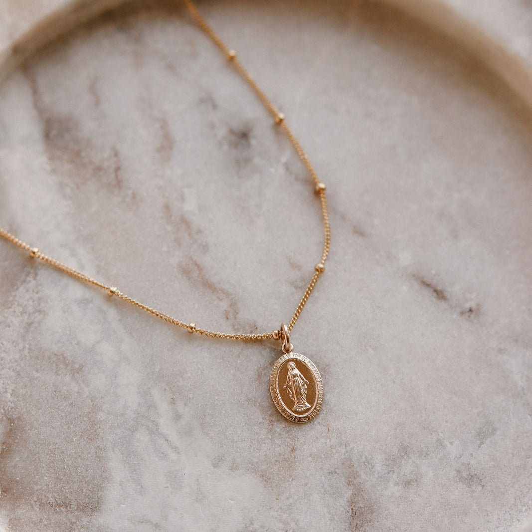 Dainty Miraculous Medal Necklace