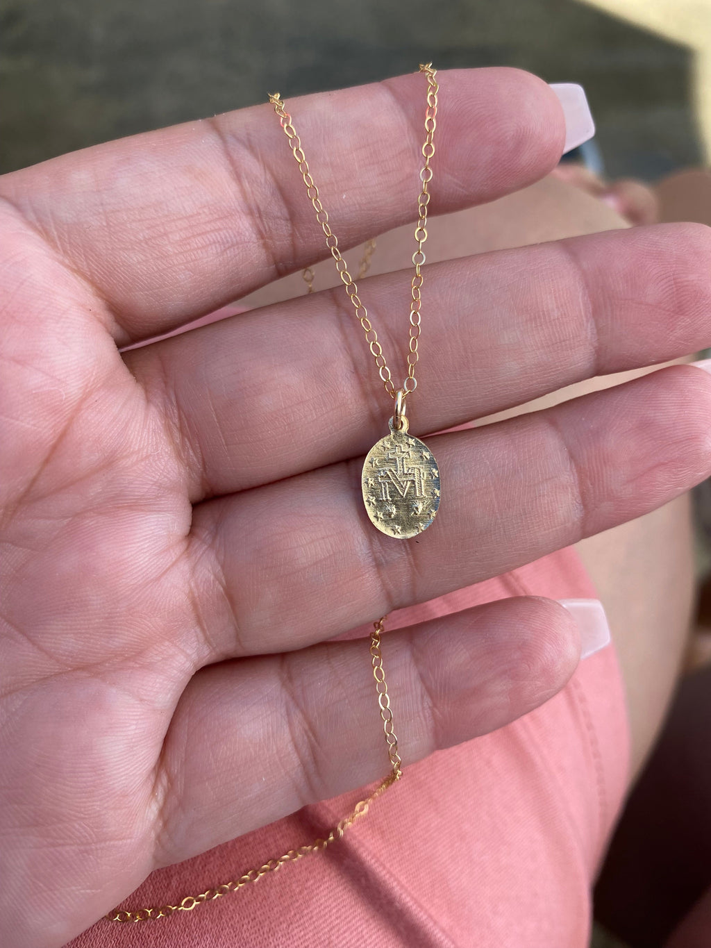 Dainty Miraculous Medal Necklace