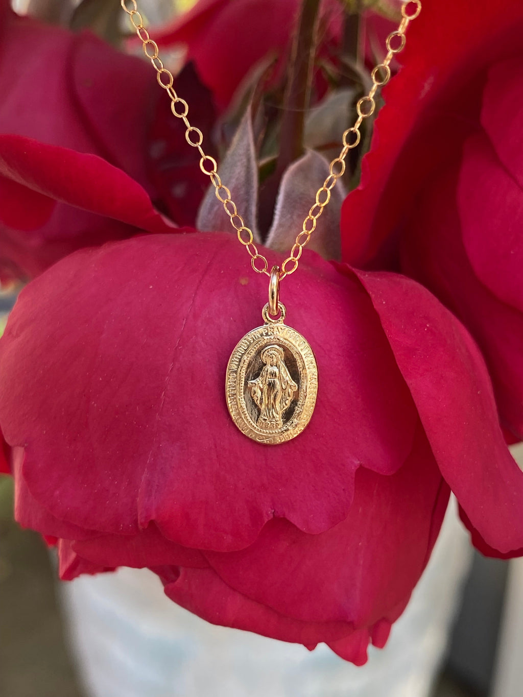 Dainty Miraculous Medal Necklace