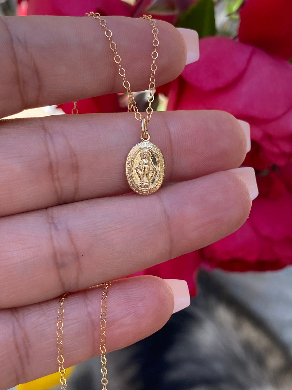 Dainty Miraculous Medal Necklace