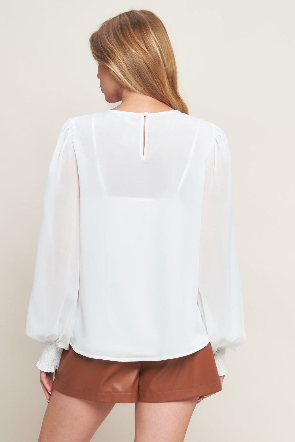 WEEKEND WANDERER WOVEN TOP