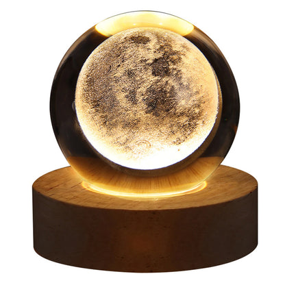 LED Crystal Ball Glowing Galaxy Lamp