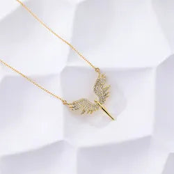 Celestial Guardian Angel Wing Necklace