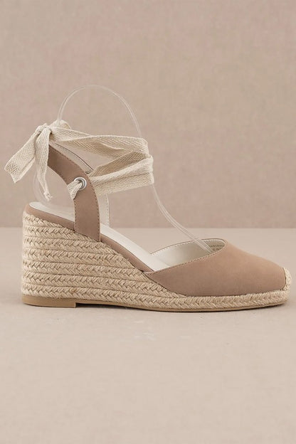 D-ALONDRA ESPADRILLE LACE UP WEDGE - Summer at Payton's Online Boutique