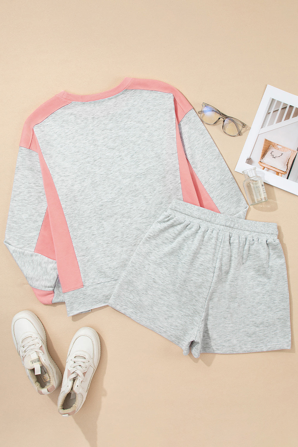 Charlie Raw Hem Pullover and Casual Shorts Set