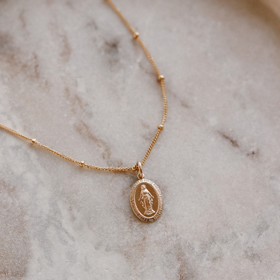 Dainty Miraculous Medal Necklace