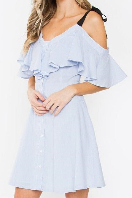 Shoulder Tie Dress - Payton's Online Boutique