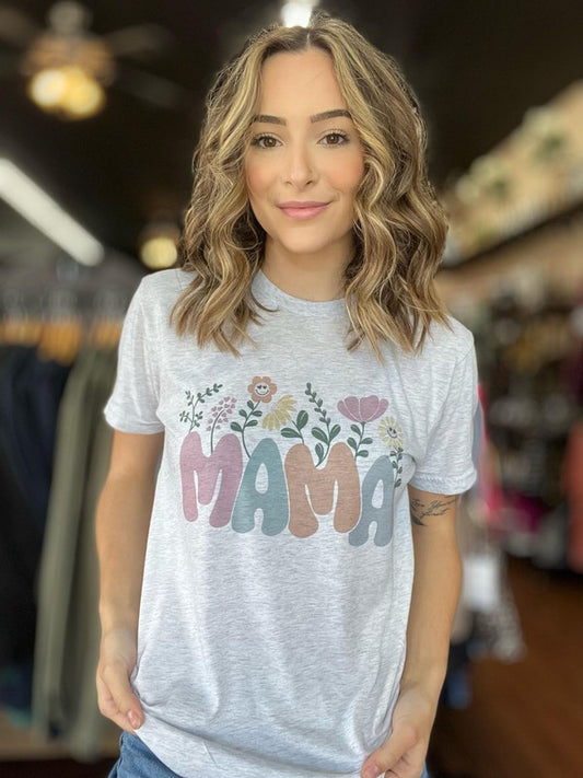 Mama Floral Tee - Summer at Payton's Online Boutique