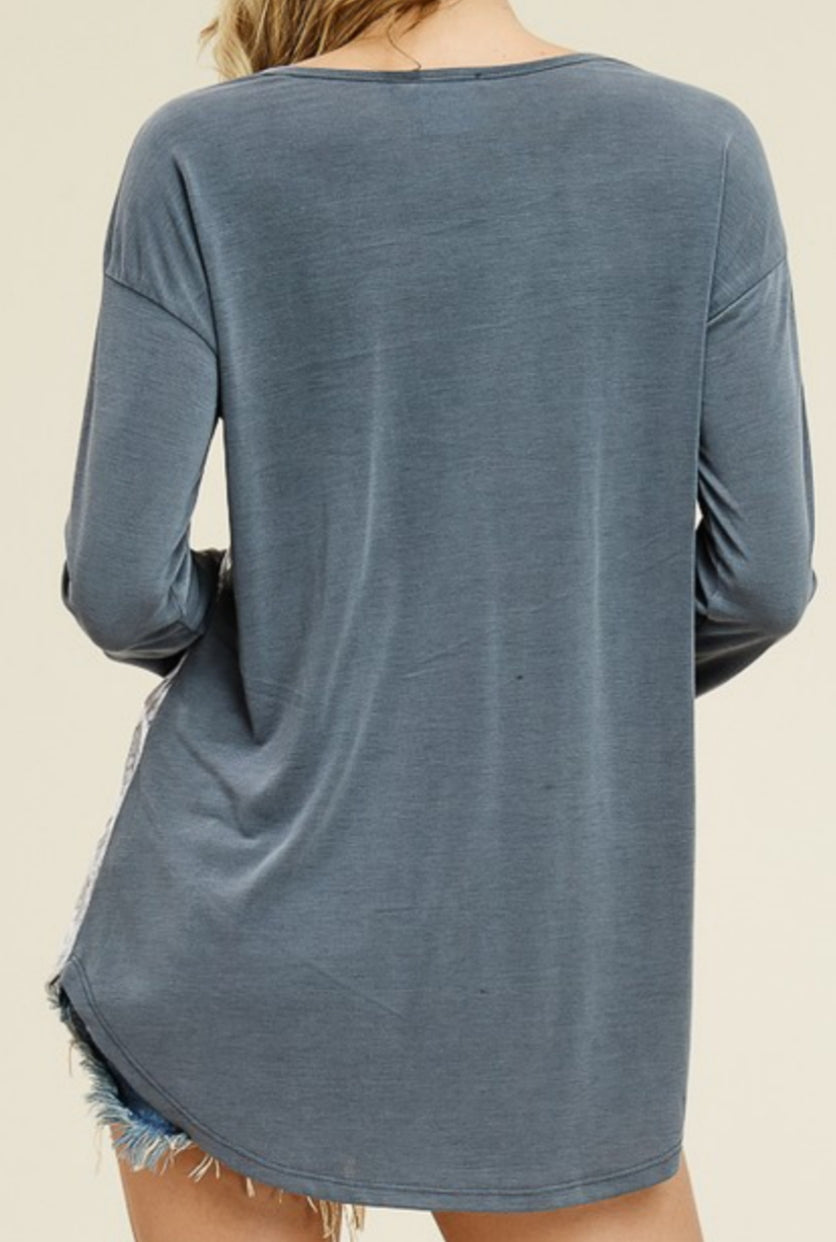 Iced Velvet Top - Payton's Online Boutique