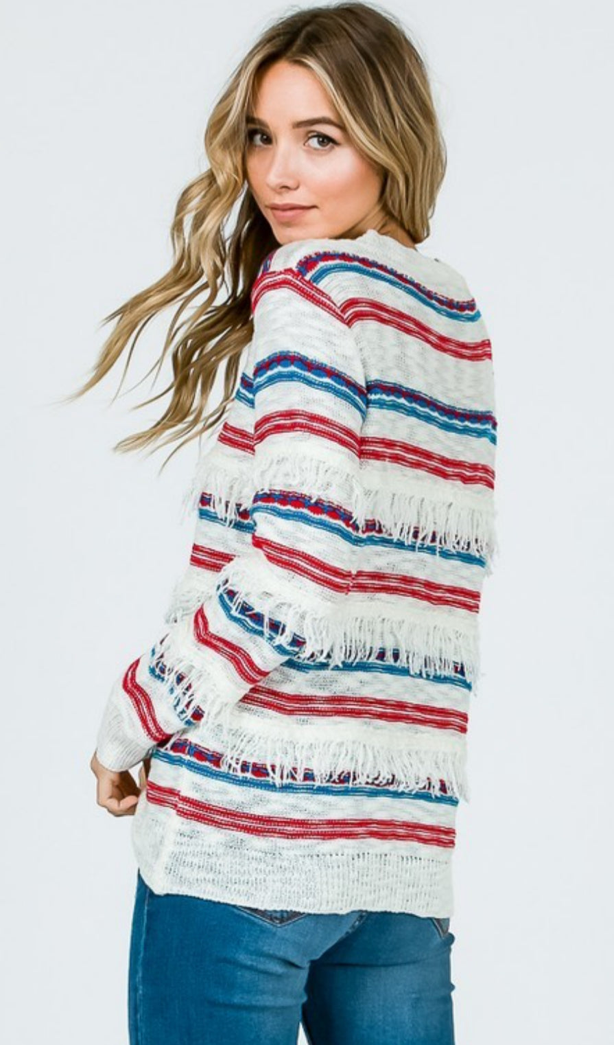 Fringed Out Sweater Top - Payton's Online Boutique