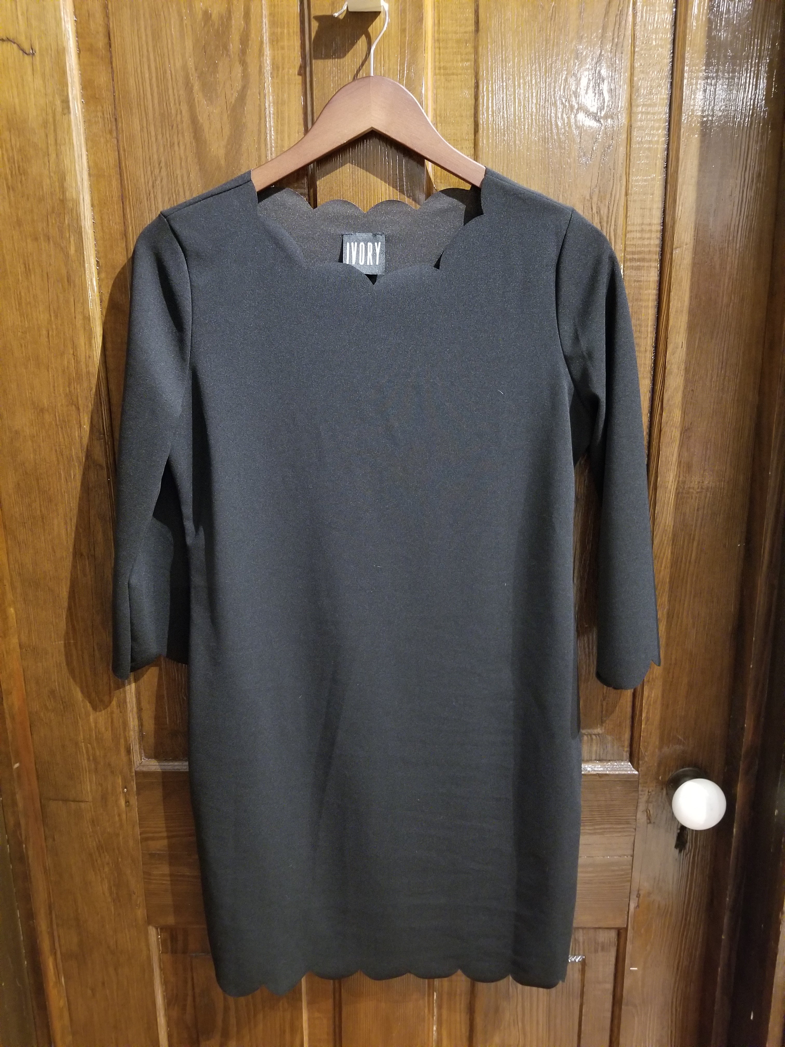 Black Scalloped Dress - Summer at Payton's Online Boutique