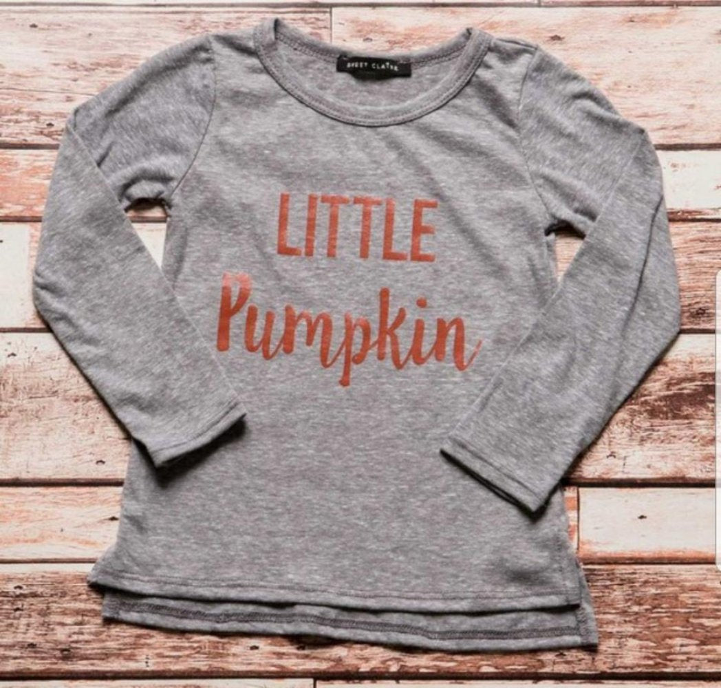 Little Pumpkin Top-Kids - Payton's Online Boutique