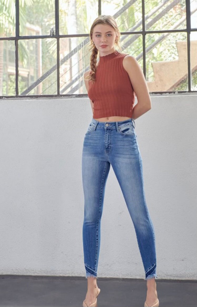 KanCan High Rise Ankle Skinny Jeans - Summer at Payton's Online Boutique