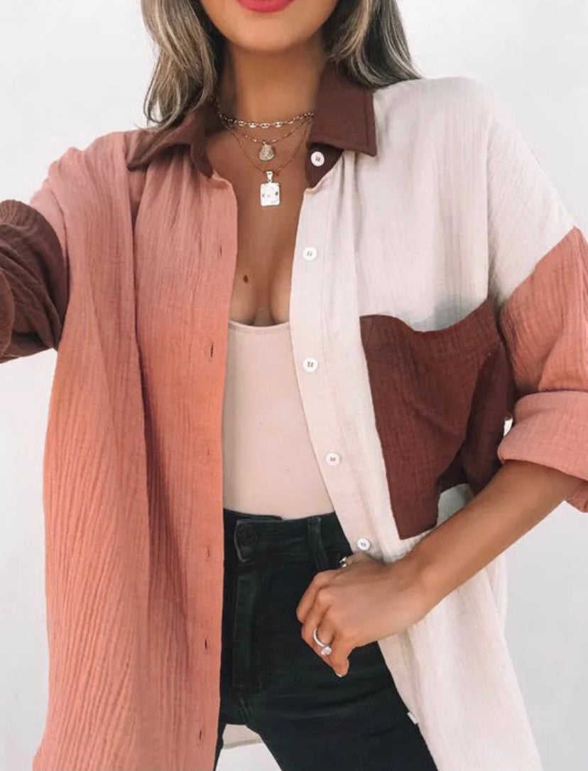 Multi-Colored Button Down - Summer at Payton's Online Boutique