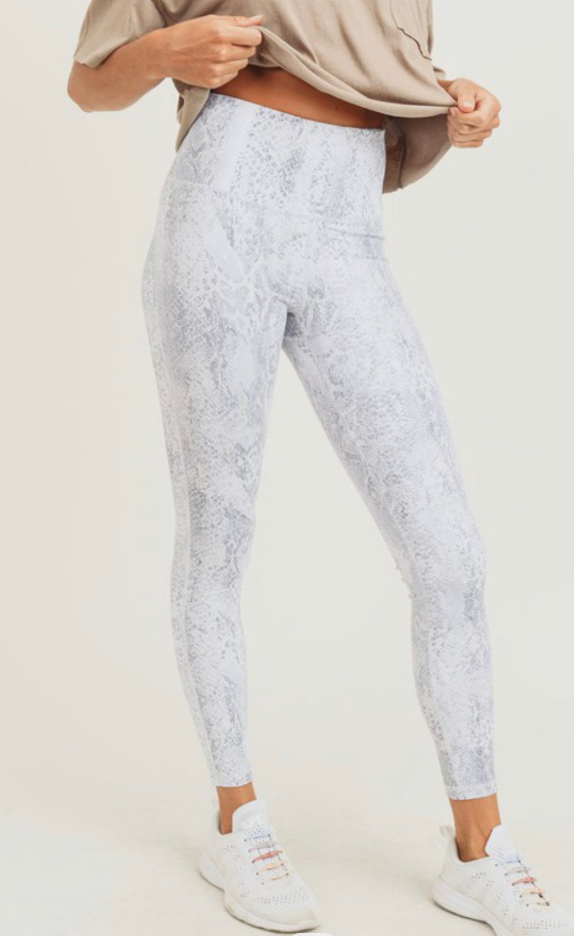 Metallic Snake Print Leggings - Summer at Payton's Online Boutique