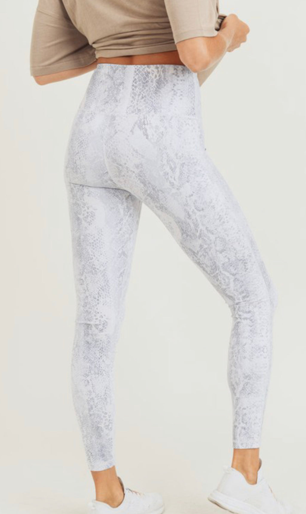 Metallic Snake Print Leggings - Summer at Payton's Online Boutique