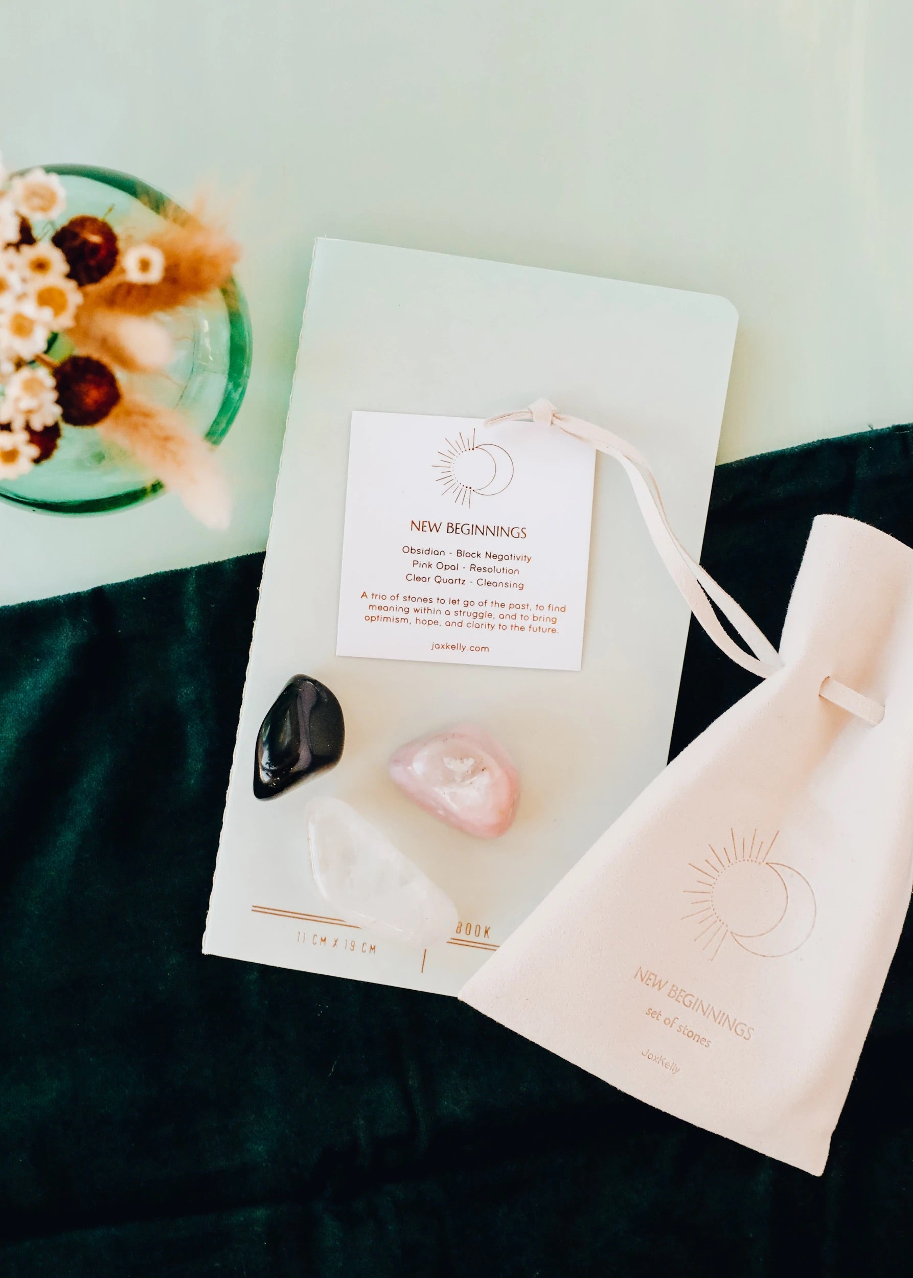 New Beginnings Crystal Kit with Drawstring Bag