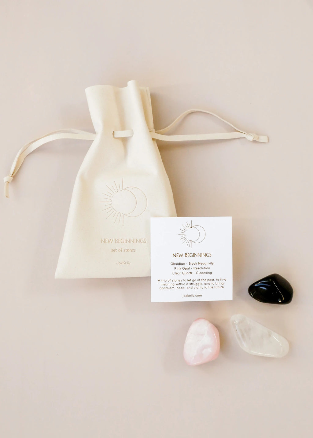 New Beginnings Crystal Kit with Drawstring Bag